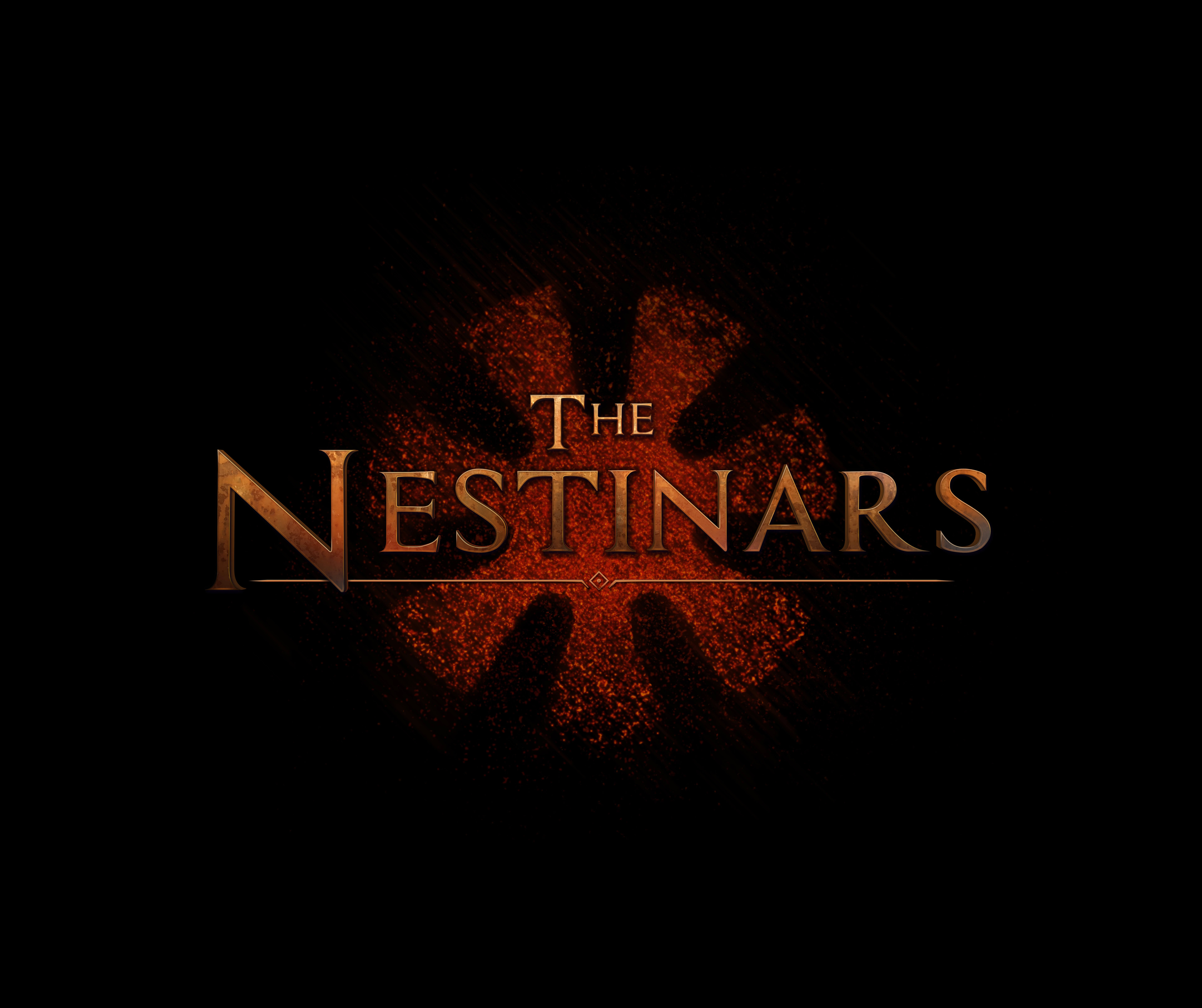 Nestinars logo with text and background